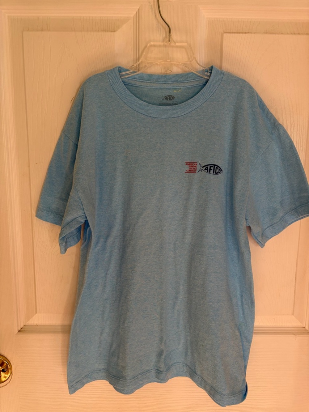 AFTCO Light Blue Short Sleeve Tee
